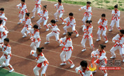 夏邑县举办青少年武术操比赛