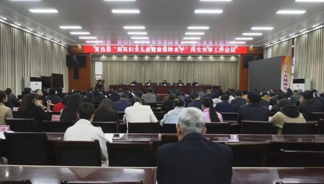夏邑县“提高妇女儿童健康保障水平”民生实事工作会议召开
